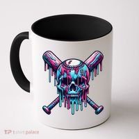 Baseball Skull  Baseball  Baseball Ice Cream  Gift Coffee Mug thumb 0