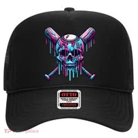 Baseball Skull  Baseball  Baseball Ice Cream  Gift Hat thumb 0