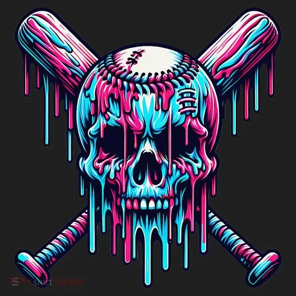 Baseball Skull  Baseball  Baseball Ice Cream  Gift Hat
