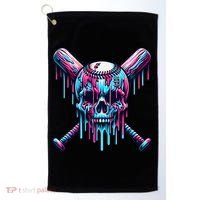 Baseball Skull  Baseball  Baseball Ice Cream  Gift Golf Towel thumb 0