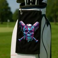 Baseball Skull  Baseball  Baseball Ice Cream  Gift Golf Towel thumb 2