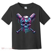 Baseball Skull  Baseball  Baseball Ice Cream  Gift Toddler T-Shirt thumb 0