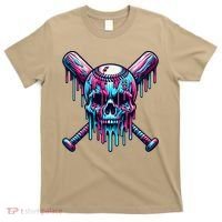 Baseball Skull  Baseball  Baseball Ice Cream  Gift T-Shirt thumb 0