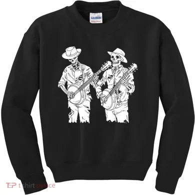 Banjo Skeleton Kids Sweatshirt