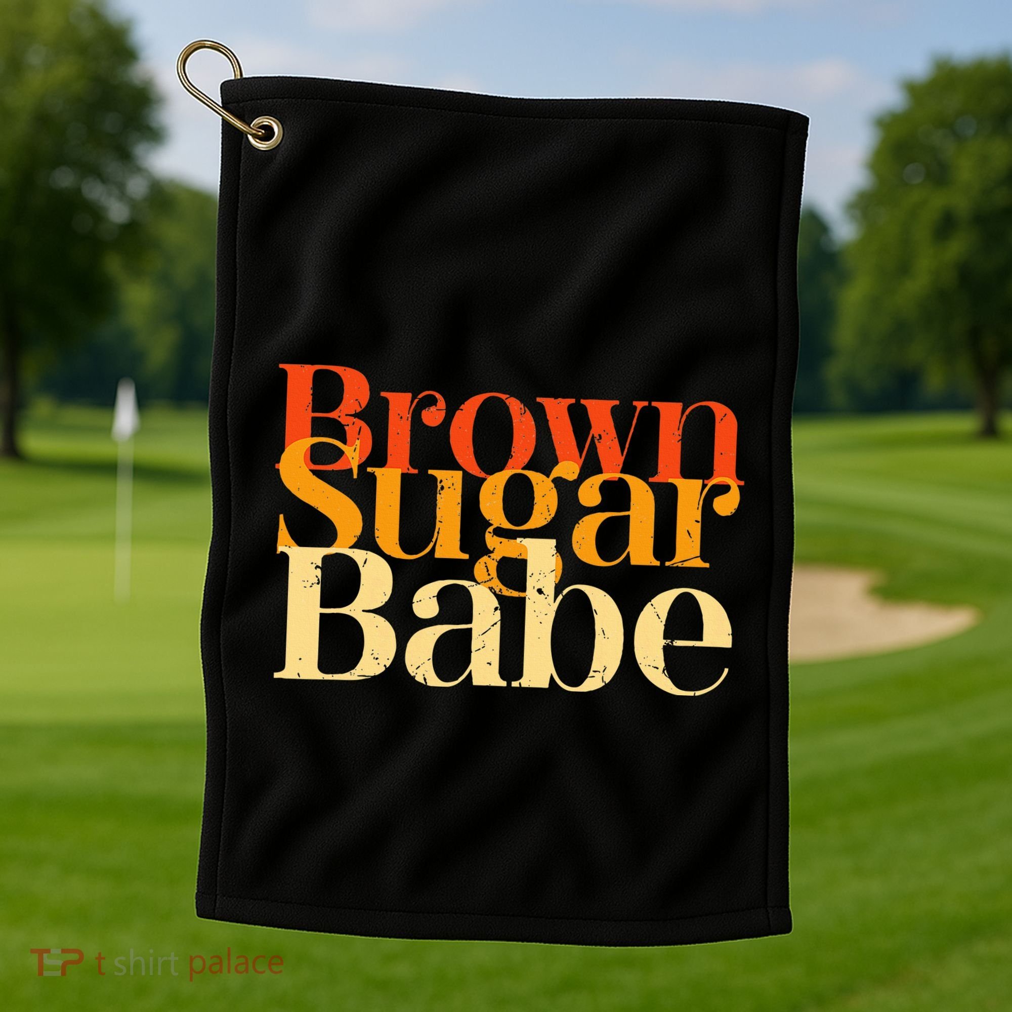 Brown Sugar Babe Golf Towel