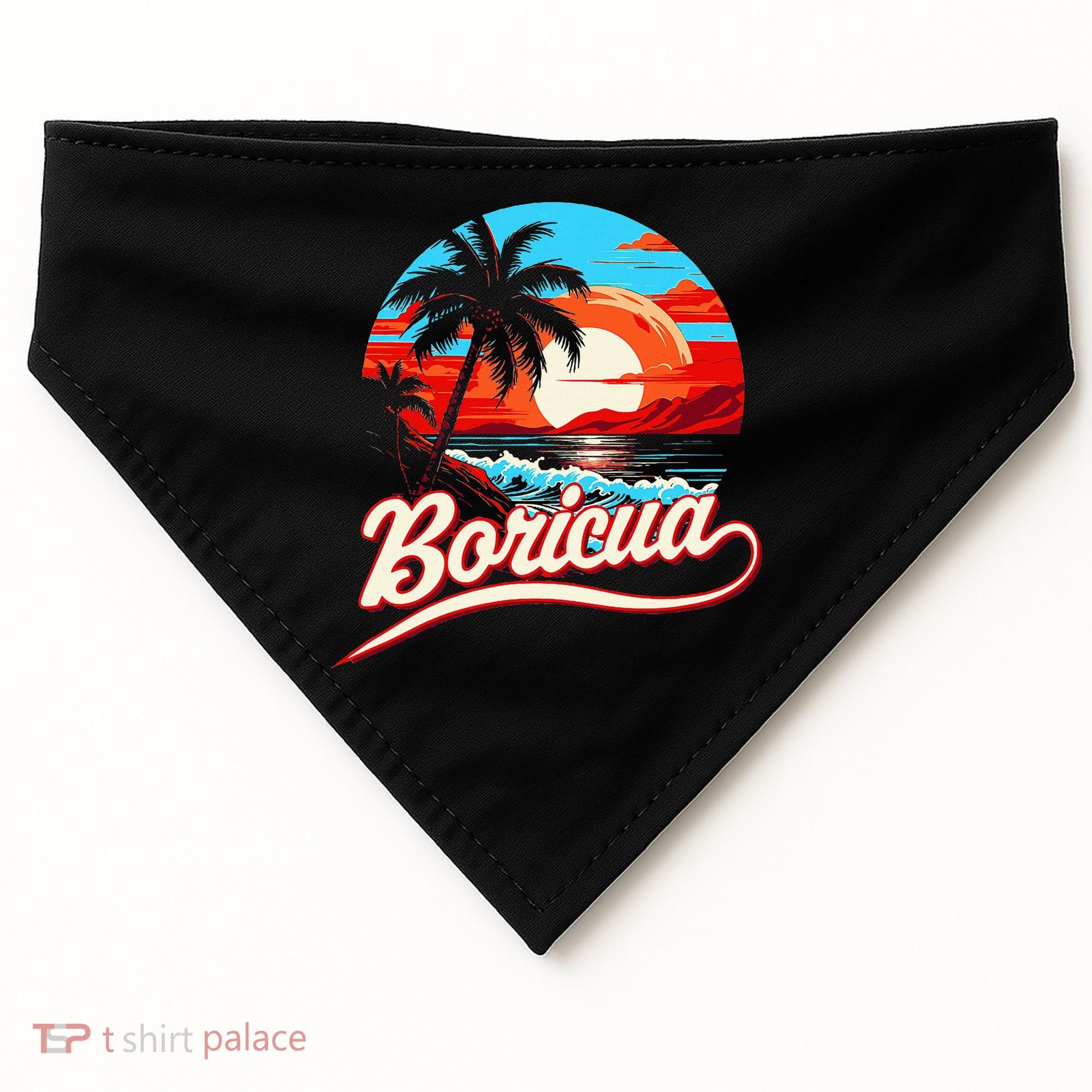 Boricua Spirit Beautiful Puerto Rican Pride USA-Made Doggie Bandana