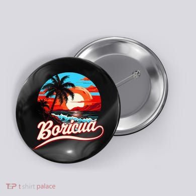 Boricua Spirit Beautiful Puerto Rican Pride Button