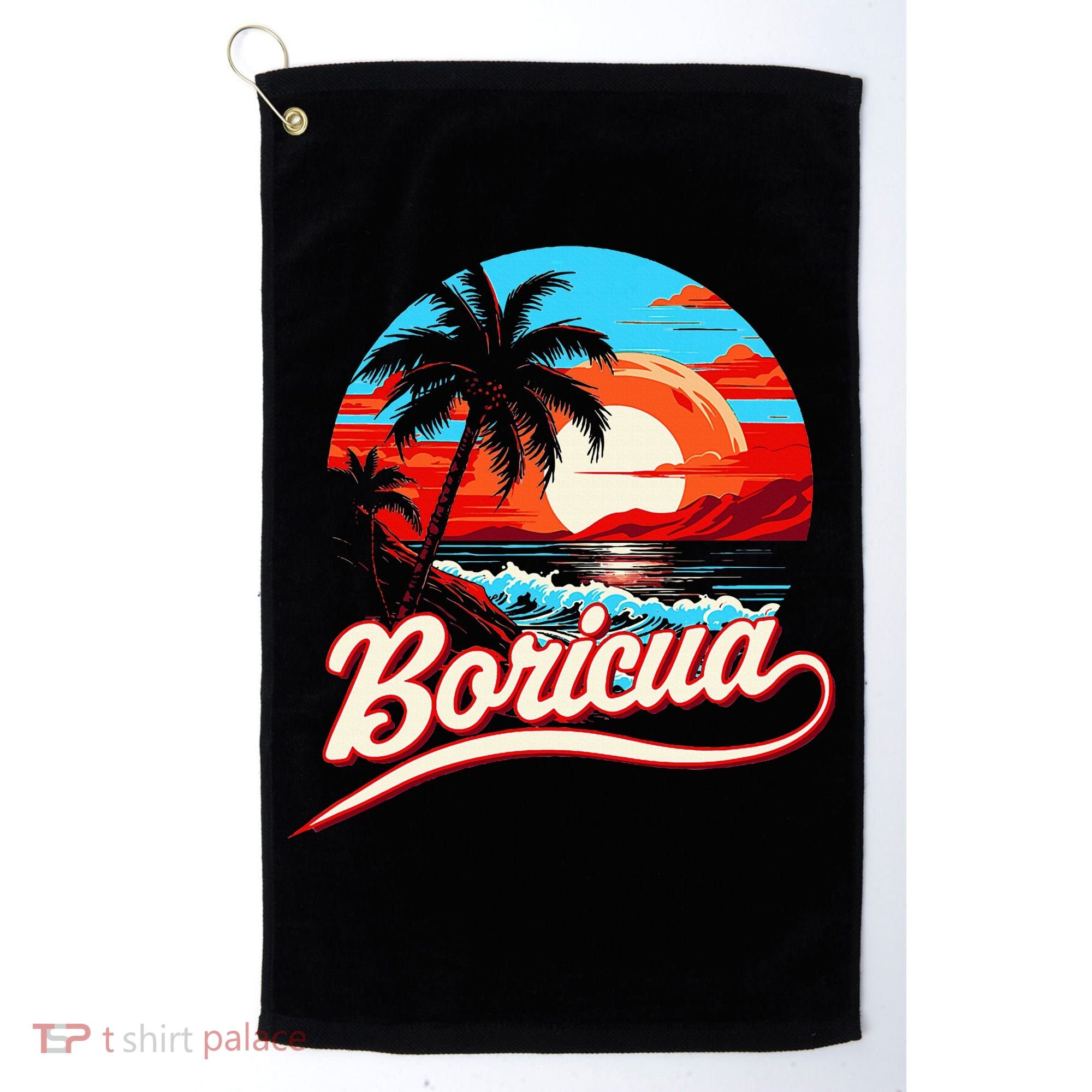 Boricua Spirit Beautiful Puerto Rican Pride Golf Towel