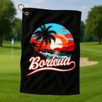 Boricua Spirit Beautiful Puerto Rican Pride Golf Towel thumb 1
