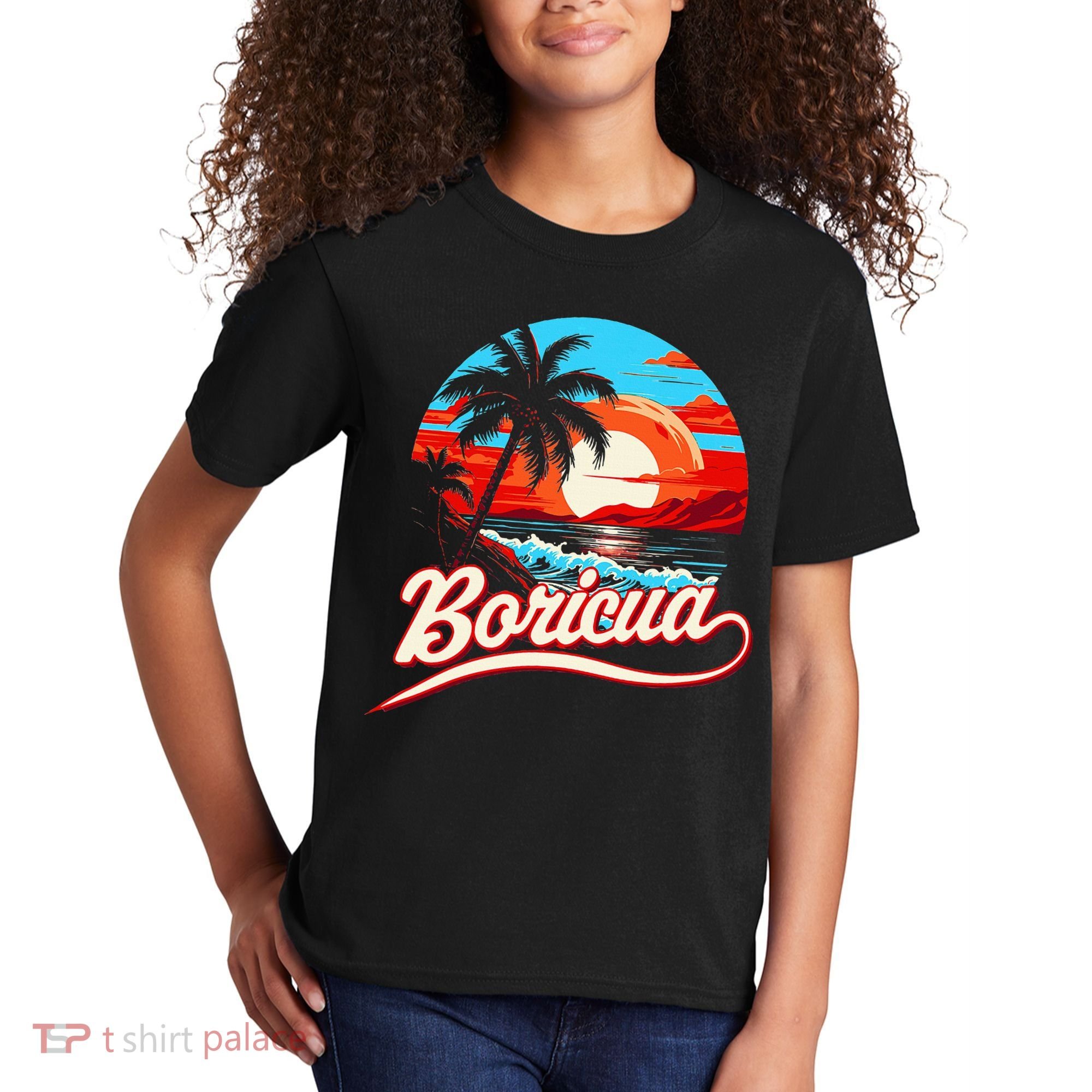 Boricua Spirit Beautiful Puerto Rican Pride Kids T-Shirt