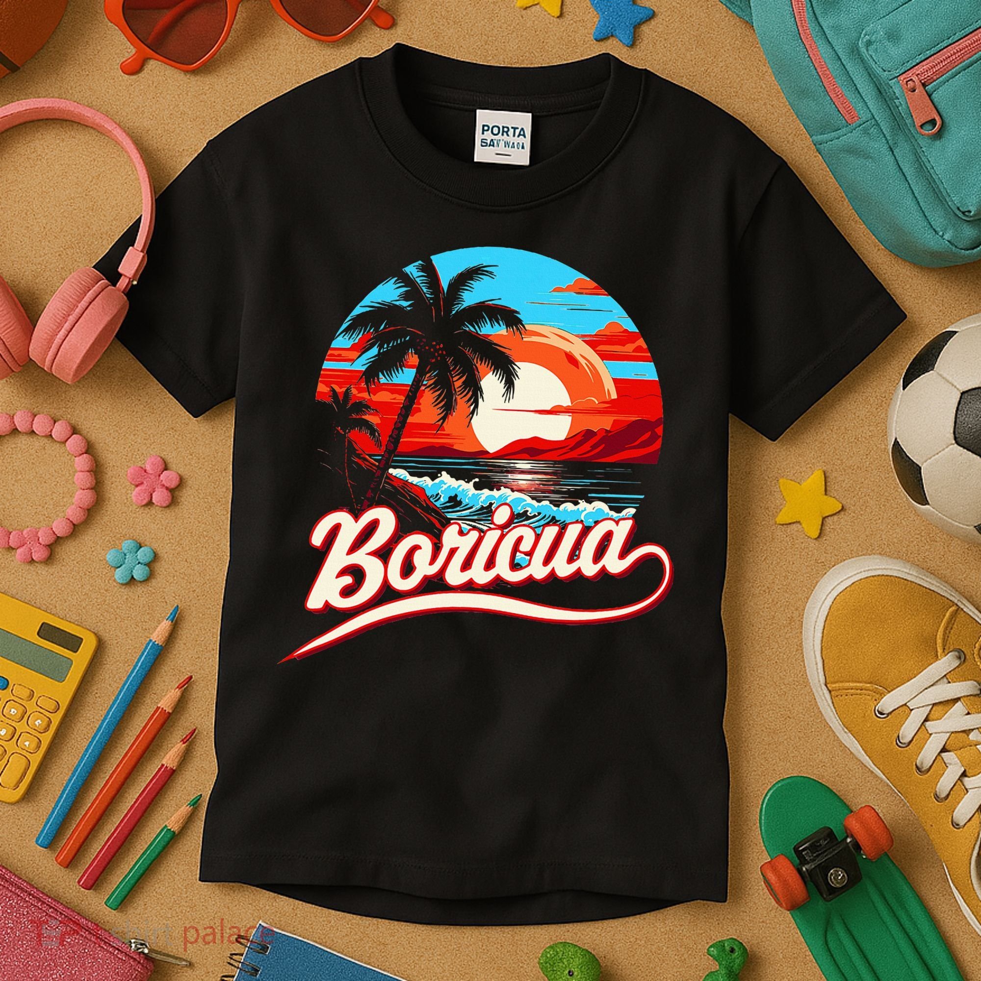 Boricua Spirit Beautiful Puerto Rican Pride Kids T-Shirt