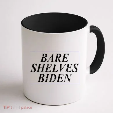 Bare Shelves Biden Coffee Mug back