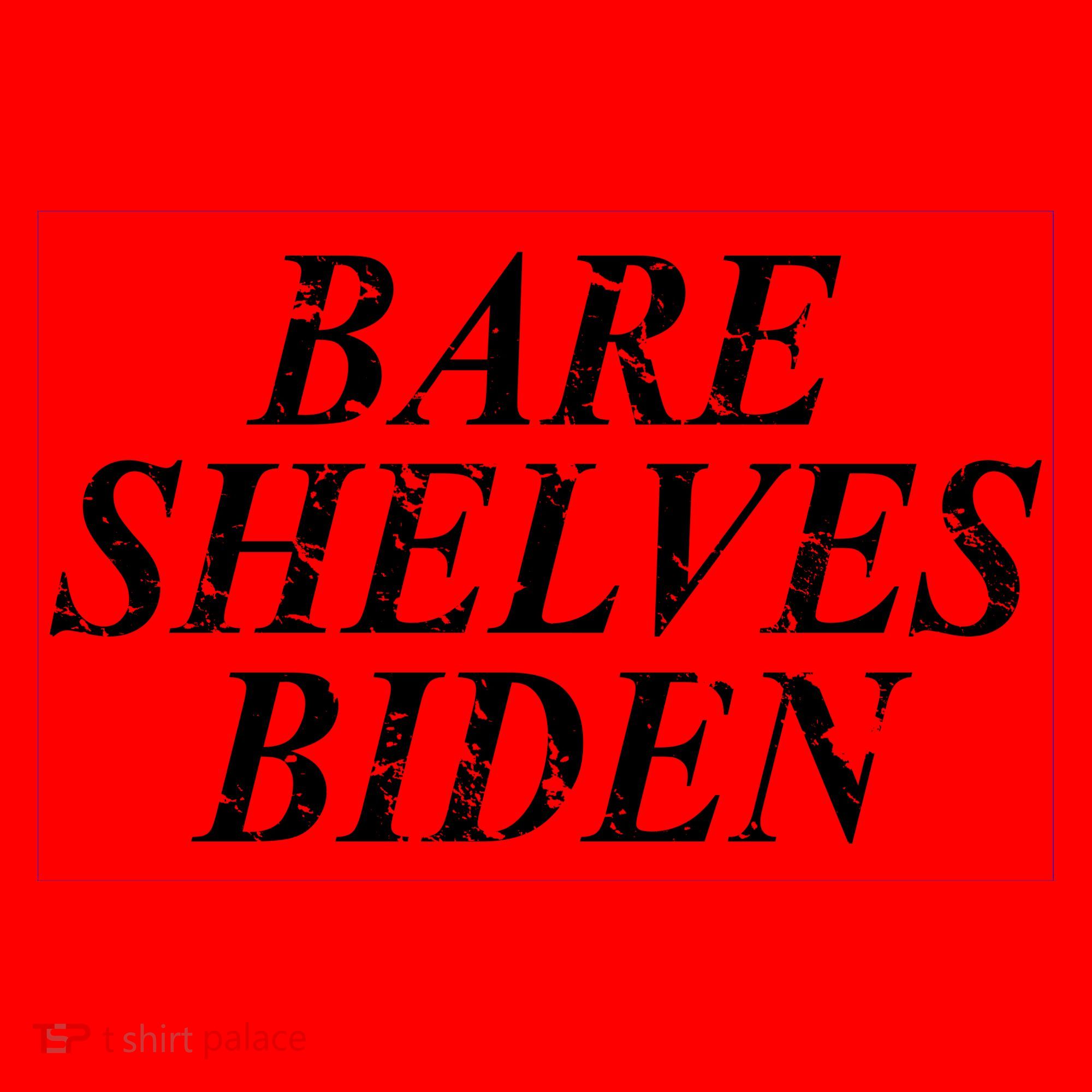 Bare Shelves Biden Santa Hat