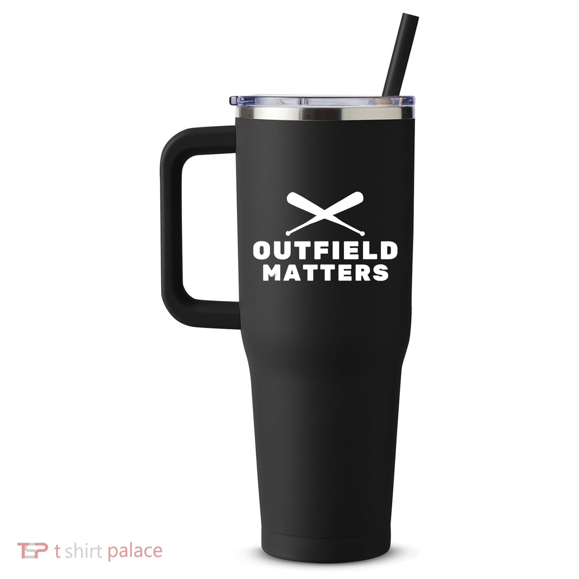 Baseball Sport Baseball Outfield Matters Baseball Outfields 40oz Vacuum Insulated Stainless Steel Travel Tumbler