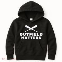Baseball Sport Baseball Outfield Matters Baseball Outfields Kids Hoodie thumb 0