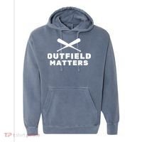 Baseball Sport Baseball Outfield Matters Baseball Outfields Comfort Colors Garment-Dyed Hooded Sweatshirt thumb 0