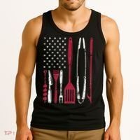 BBQ Smoker Barbecue Chef Smoking Tools Grilling Pit Master Tank Top thumb 3