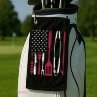 BBQ Smoker Barbecue Chef Smoking Tools Grilling Pit Master Golf Towel thumb 2