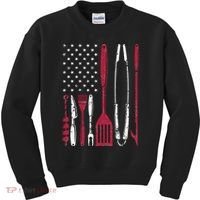 BBQ Smoker Barbecue Chef Smoking Tools Grilling Pit Master Kids Sweatshirt thumb 0