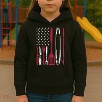 BBQ Smoker Barbecue Chef Smoking Tools Grilling Pit Master Kids Hoodie thumb 3