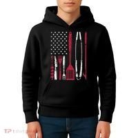 BBQ Smoker Barbecue Chef Smoking Tools Grilling Pit Master Kids Hoodie thumb 4