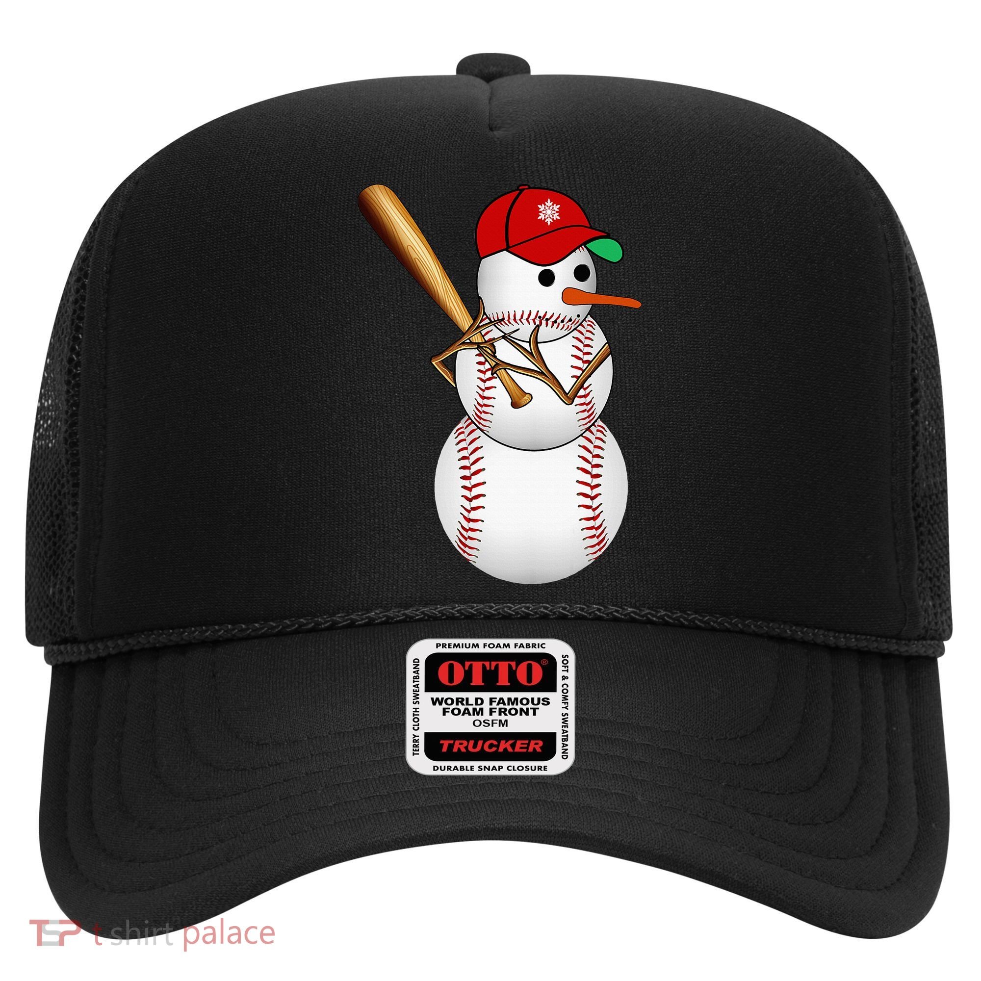 Baseball Snowman Balls Snow Christmas Xmas Gifts Hat