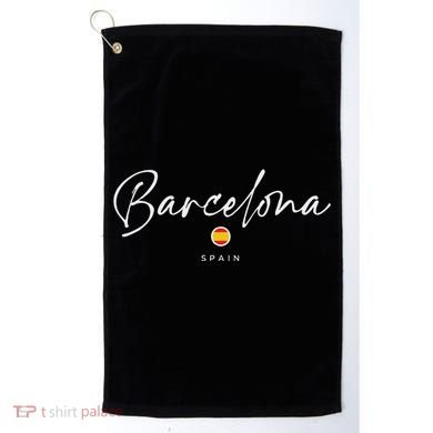 Barcelona Spain Golf Towel