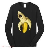 Banana Shark Banana Themed Party Shark Themed Party Long Sleeve Shirt thumb 0