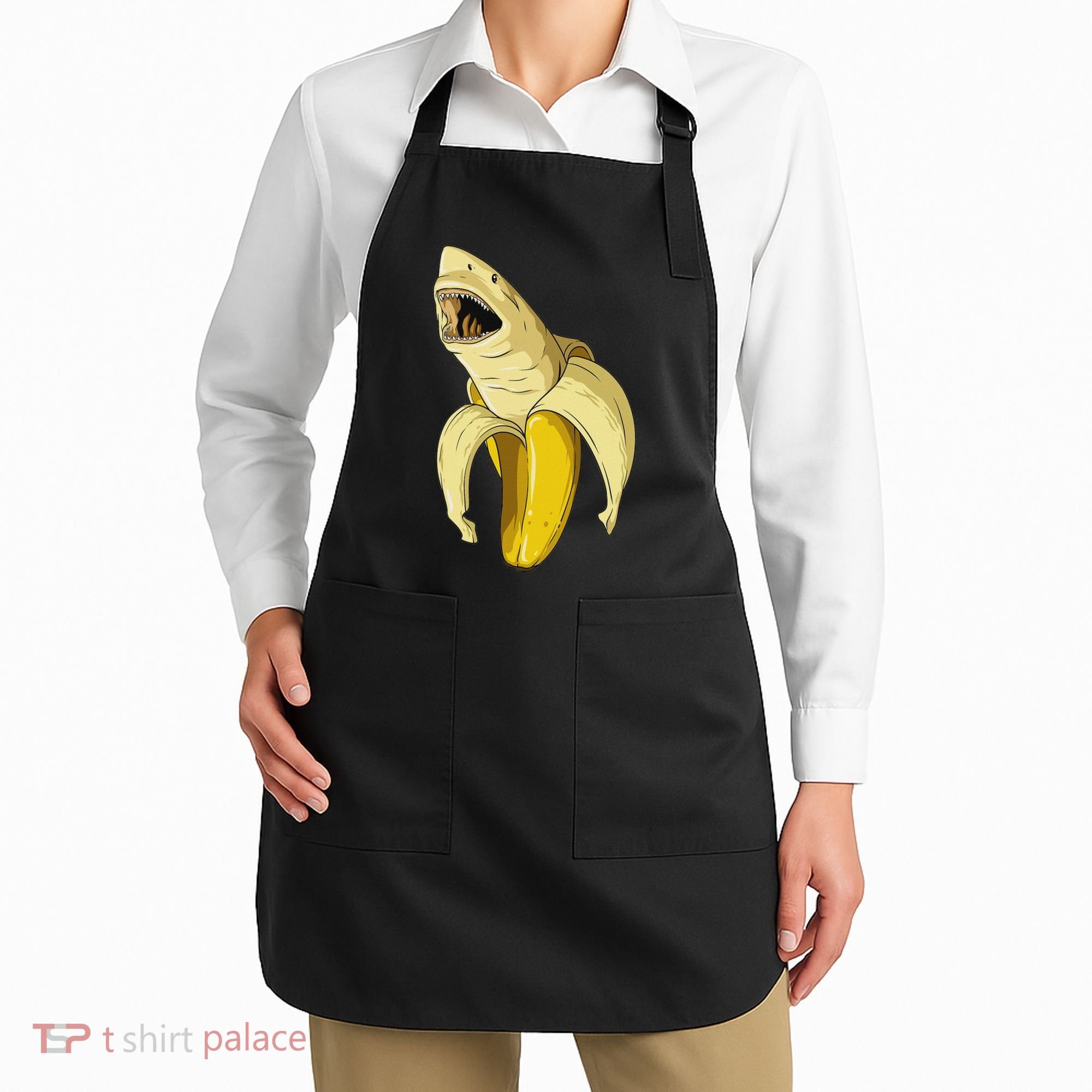 Banana Shark Banana Themed Party Shark Themed Party Apron