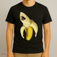 Banana Shark Banana Themed Party Shark Themed Party T-Shirt thumb 3