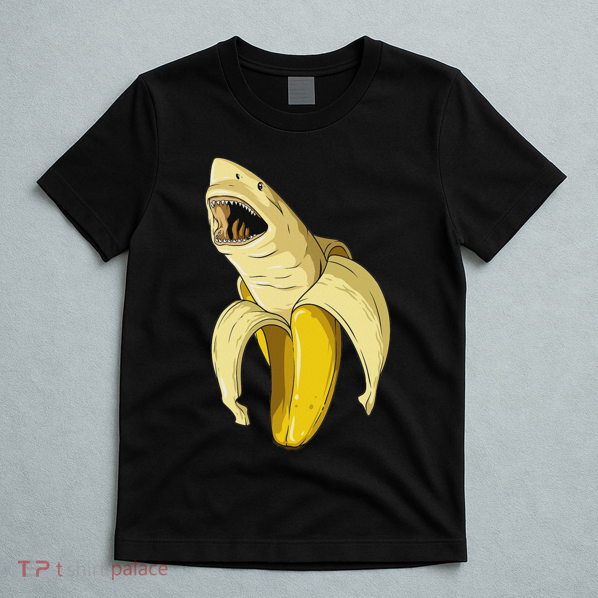 Banana Shark Banana Themed Party Shark Themed Party T-Shirt