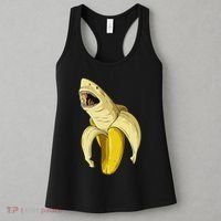 Banana Shark Banana Themed Party Shark Themed Party Women's Tank Top thumb 3