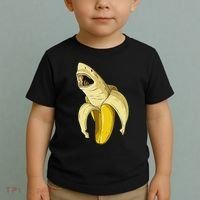 Banana Shark Banana Themed Party Shark Themed Party Toddler T-Shirt thumb 2
