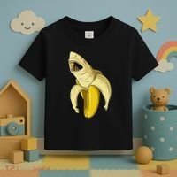 Banana Shark Banana Themed Party Shark Themed Party Toddler T-Shirt thumb 3