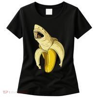 Banana Shark Banana Themed Party Shark Themed Party Women's T-Shirt thumb 0