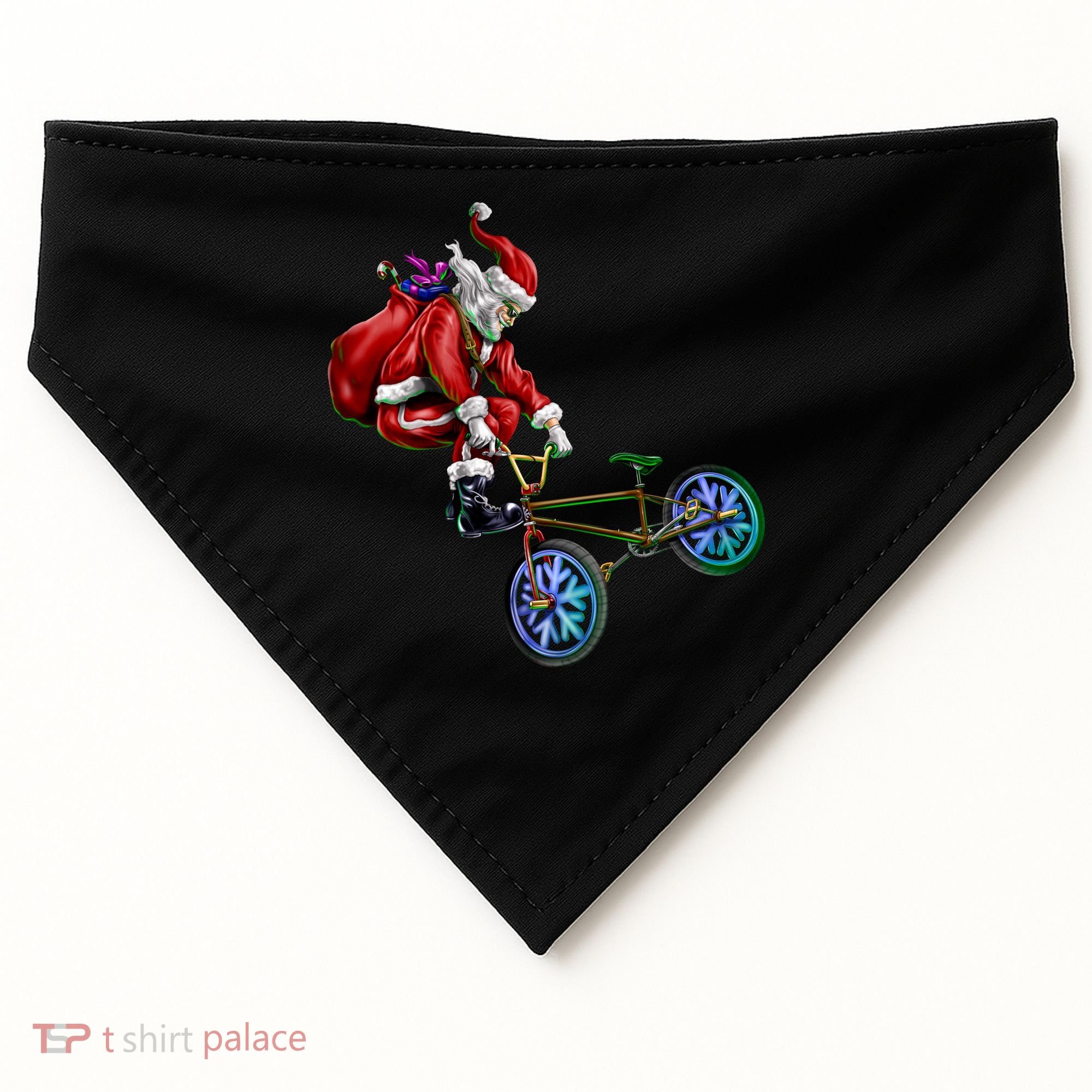 BMX Santa USA-Made Doggie Bandana