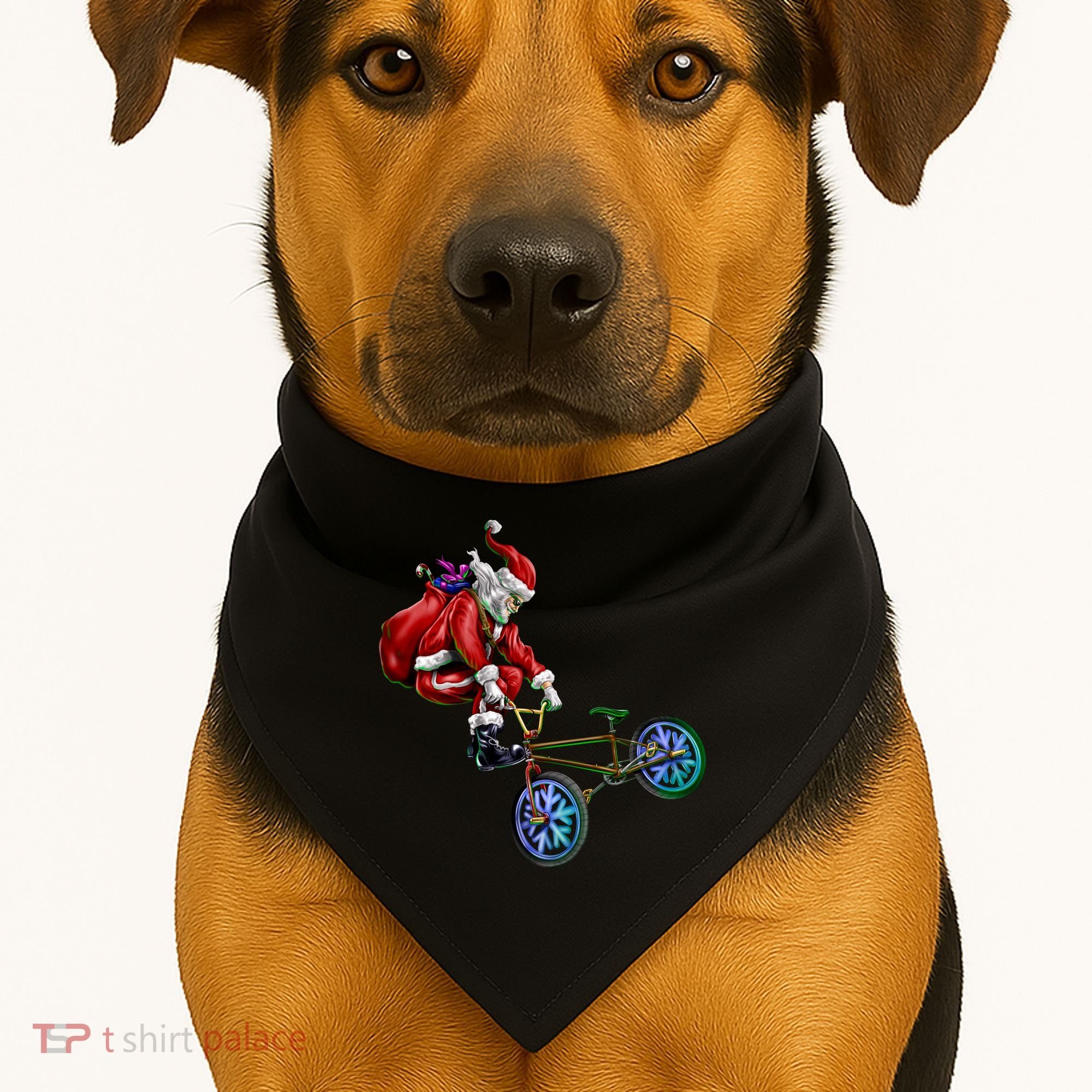 BMX Santa USA-Made Doggie Bandana