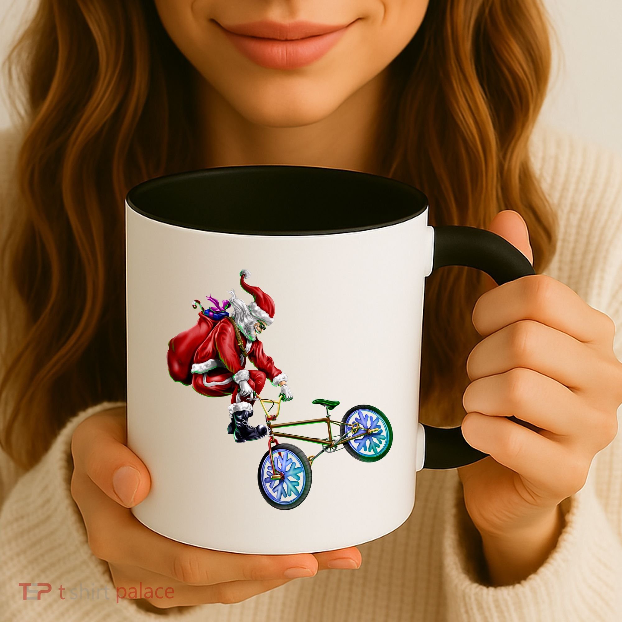 BMX Santa Coffee Mug