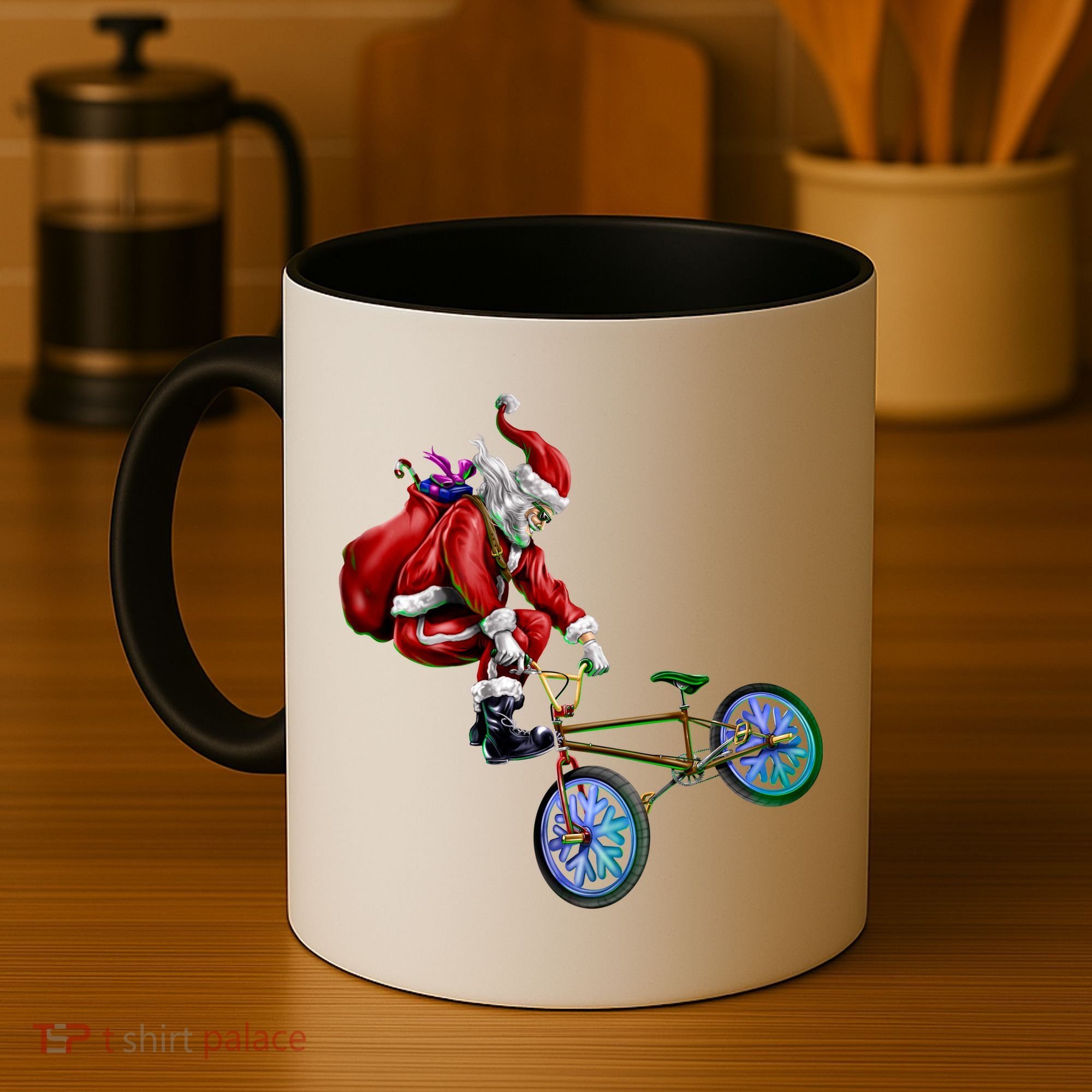 BMX Santa Coffee Mug