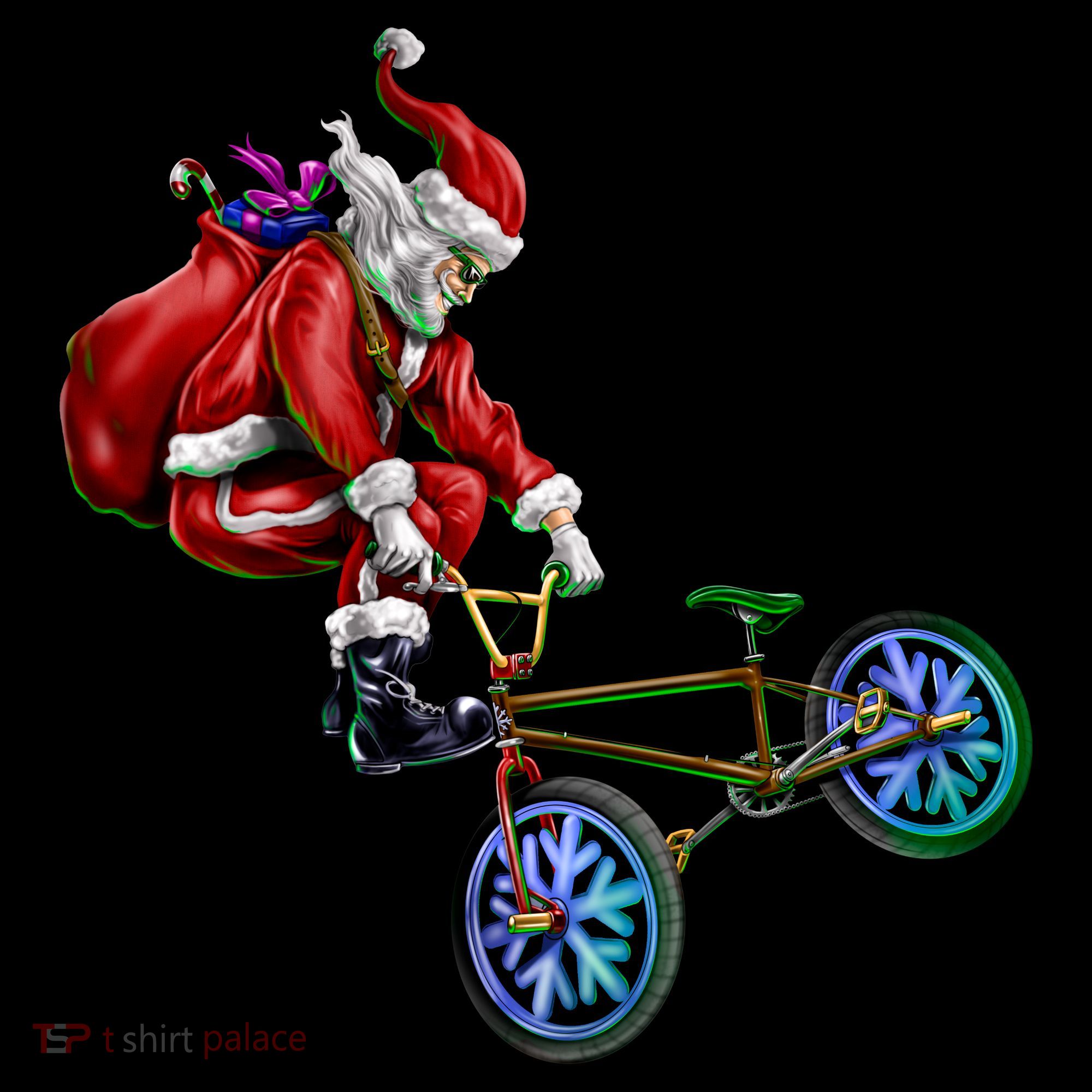 BMX Santa Mousepad