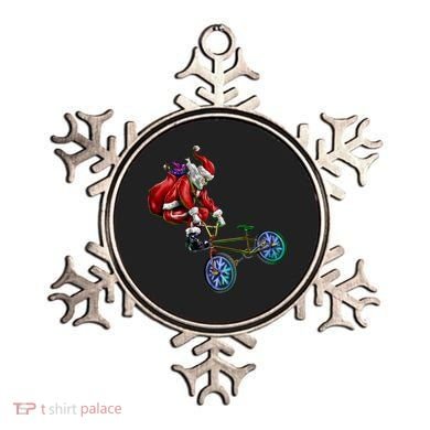 BMX Santa Ornament