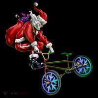 BMX Santa Ornament thumb 1