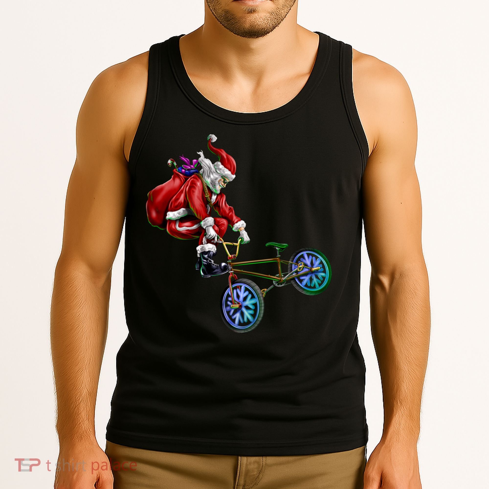 BMX Santa Tank Top