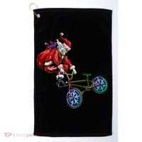 BMX Santa Golf Towel thumb 0