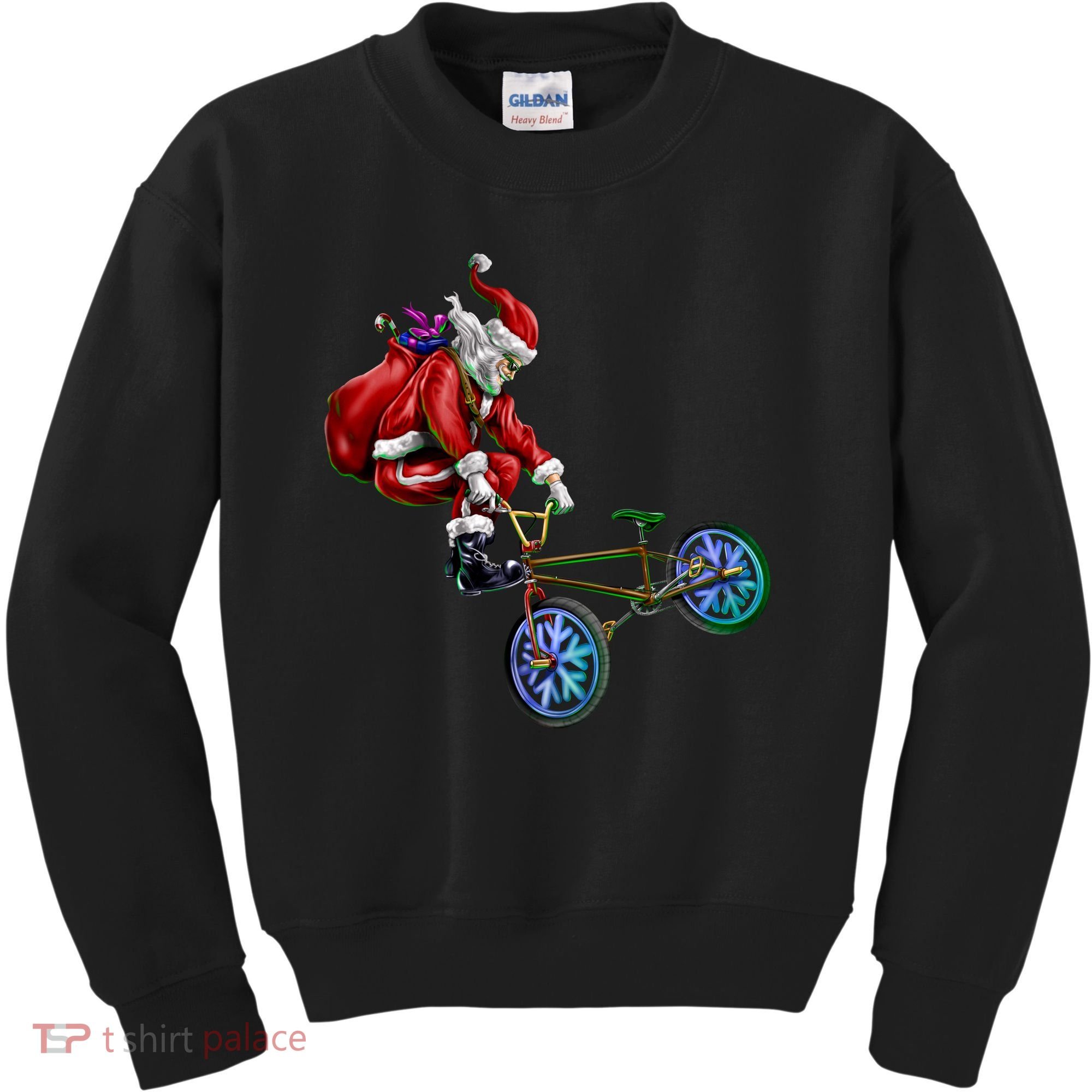 BMX Santa Kids Sweatshirt