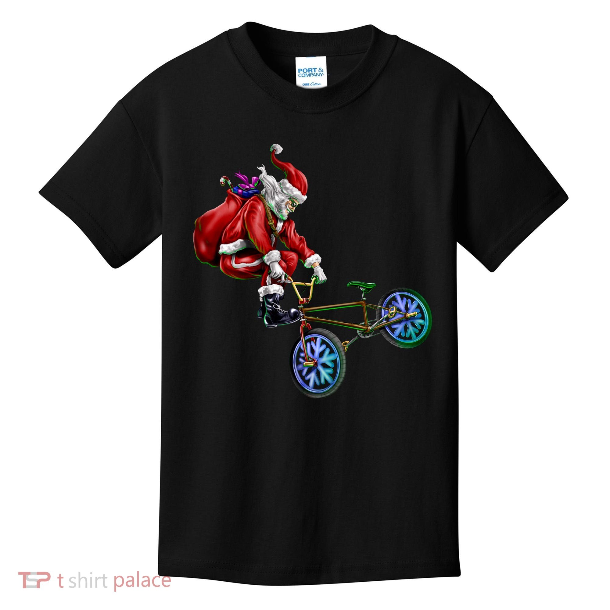 BMX Santa Kids T-Shirt