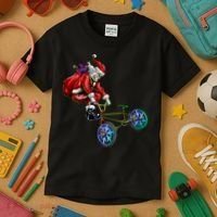 BMX Santa Kids T-Shirt thumb 3
