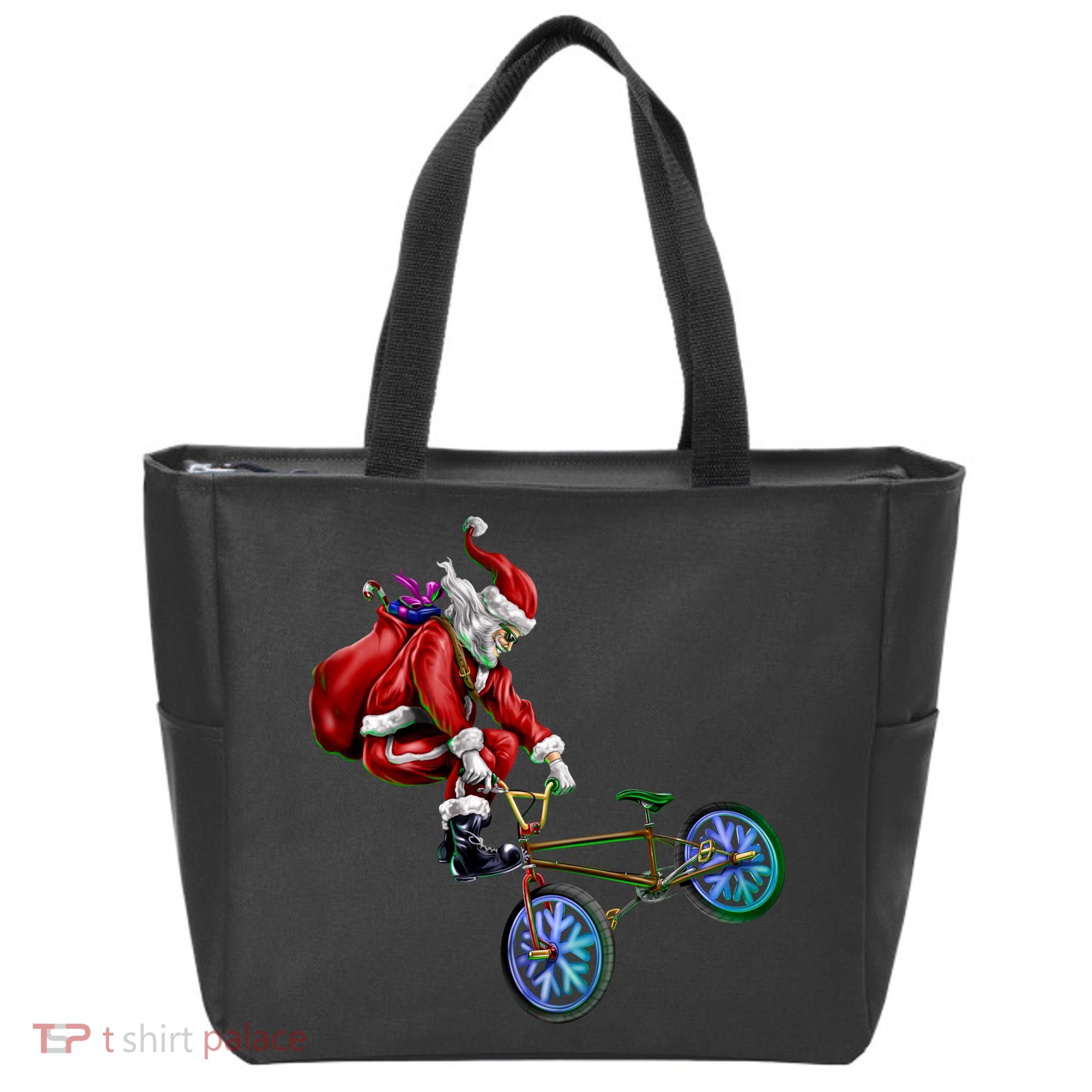BMX Santa Tote Bag