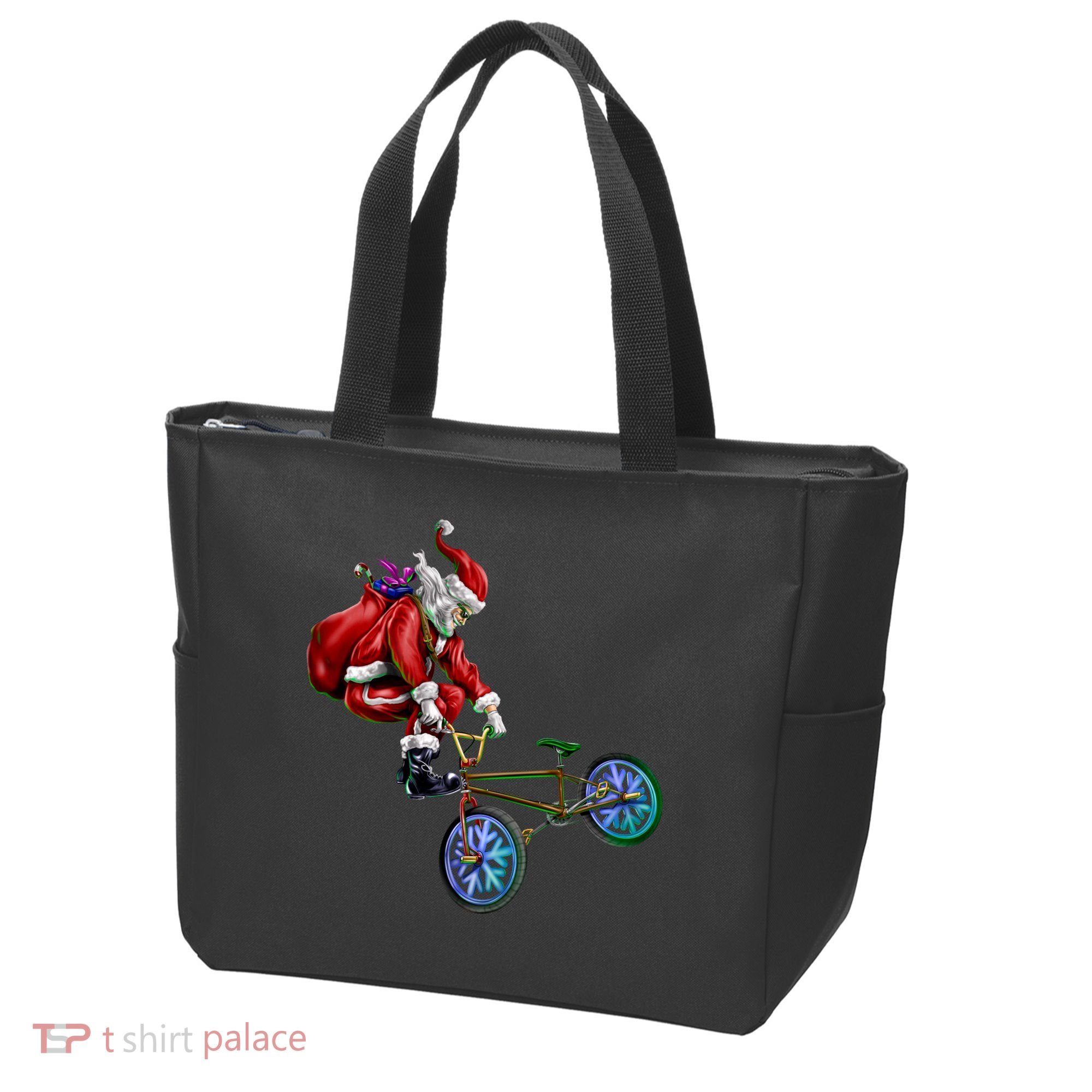 BMX Santa Tote Bag