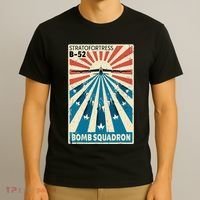 B52 Stratofortress Bomber Vintage Bomb Squadron Poster T-Shirt thumb 3